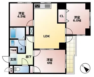 ま・めいぞん小石川【3階】の間取り
