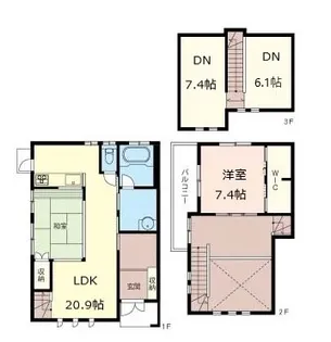 千葉県富里市七栄【一戸建】の間取り