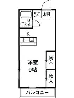 1Rの間取り画像