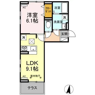 GRANDIO VII【1階】の間取り