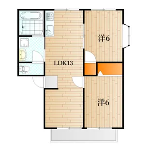 山口県下関市長府羽衣町【アパート】の間取り