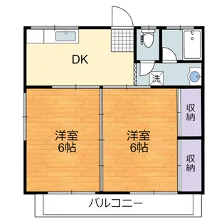 クレリア熊本南【1階】の間取り