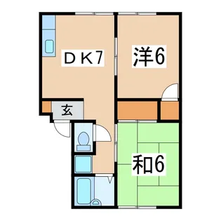 サウザンアイランド【1階】の間取り