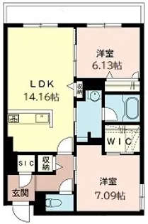 カーサ アルテII【1階】の間取り