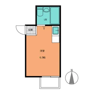 ドゥエルカネヒラ【4階】の間取り