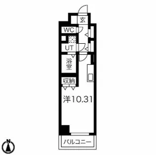 ラミューズ宇都宮【10階】の間取り