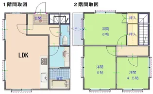 静岡県静岡市葵区古庄6【一戸建】の間取り