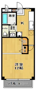 1Kの間取り画像