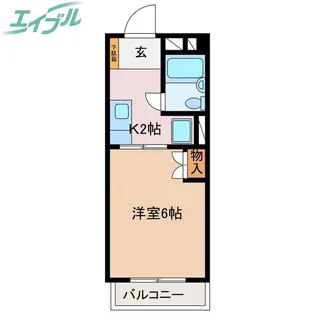 杉沢ハイツ【3階】の間取り