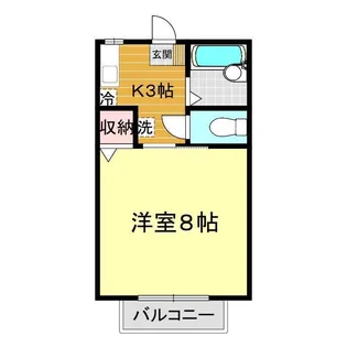 イトノハイツ平川【2階】の間取り