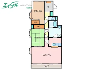 ハイタウンソレイユ【4階】の間取り