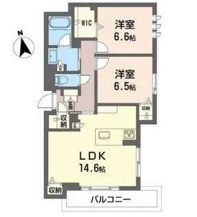 モントレゾール プライムメゾン【1階】の間取り