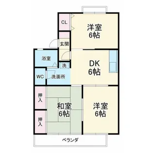 セジュールK【2階】の間取り