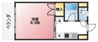 フラットリット・シライ【3階】の間取り