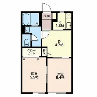 カーザ一色【1階】の間取り