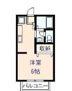 コーポエースライン【2階】の間取り