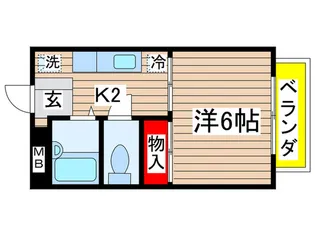ジュネス金山【2階】の間取り