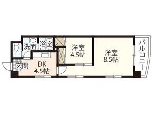 ツインハウス松中【2階】の間取り