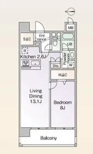 ロイヤルパークス新田【5階】の間取り