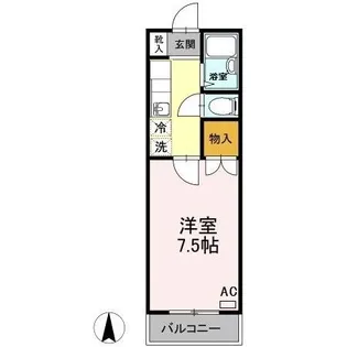 メゾン本庄 A棟【1階】の間取り