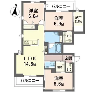 アルテアロゼア【2階】の間取り