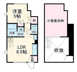 1LDKの間取り画像