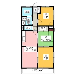 ファミール豊島【3階】の間取り