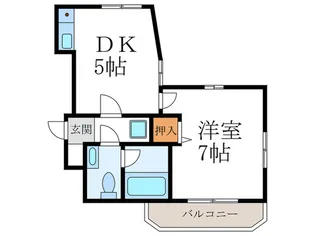 フォーブル花ノ坊【2階】の間取り