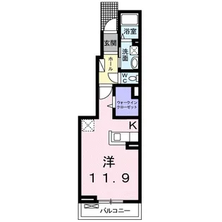 埼玉県行田市藤原町1【アパート】の間取り