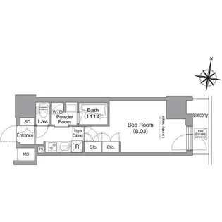 東京都品川区南品川4【マンション】の間取り