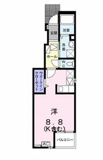 メゾン・ド・プルミエール【1階】の間取り