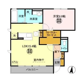 スカイブルー H【1階】の間取り