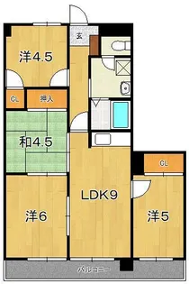 メゾンドール加藤【4階】の間取り