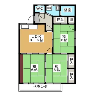 ケヤキハイツ【2階】の間取り