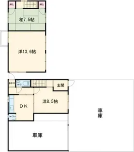 兵庫県加古川市平荘町池尻【一戸建】の間取り