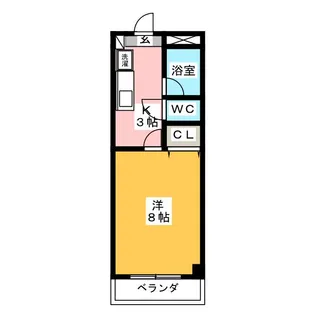 西科マンション【3階】の間取り