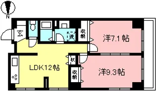 マンションプレステージII【4階】の間取り