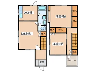 神奈川県秦野市曽屋【一戸建】の間取り