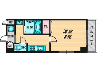 1Kの間取り画像