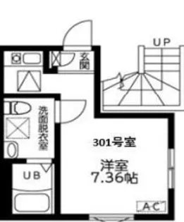 プルームコート川崎浅田【3階】の間取り