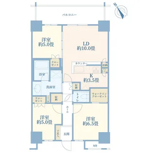 BEACON Tower Residence【27階】の間取り