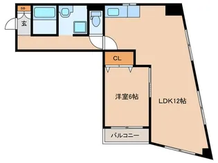 アーカスシティ上新庄【4階】の間取り