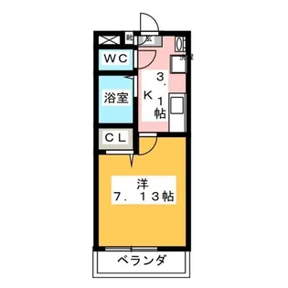 ウェーブレジデンス北長瀬【3階】の間取り