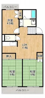 エーデルワイス【4階】の間取り