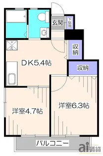 東京都小平市仲町【アパート】の間取り