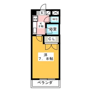 コロナハイツB棟【1階】の間取り