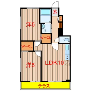 アバンティ八千代緑が丘壱番館【1階】の間取り