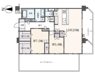 アトラス中野中央【5階】の間取り