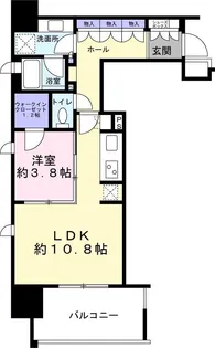 パークリュクス仙台【2階】の間取り