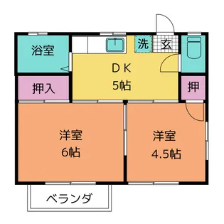ハイツ フローラ【1階】の間取り